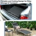 thumbnail image 4 of Gymax 2PCS Patio Lounge Chair Rustproof Aluminum Folding Chaise w/ Adjustable Backrest & Footrest, 4 of 10