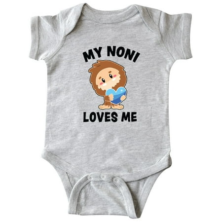 

Inktastic Cute Bigfoot My Noni Loves Me Gift Baby Boy Bodysuit