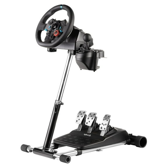 : G Racing Wheel Stand Compatible With G29 G923 G920 G27 & G25 Wheels, Deluxe, Original V2. Wheel and Pedals Not included.