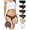 Cold Brew, variant on Seamless Thongs for Women No Show Soft Invisible Camel Proof Panties Ice Silk 6 Pack(M,Cold Brew)