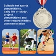 thumbnail image 2 of Medalla 5 Cm Plata Con Cinta para El Cuello Premios Ganador Juegos Pelota, 2 of 3