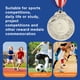 thumbnail image 2 of Medalla 5 Cm Plata Con Cinta para El Cuello Premios Ganador Juegos Pelota, 2 of 3