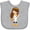 AC-Heather Grey, variant on Inktastic Painter, Paint Artist, Cute Girl, Brown Hair Girls Baby Bib