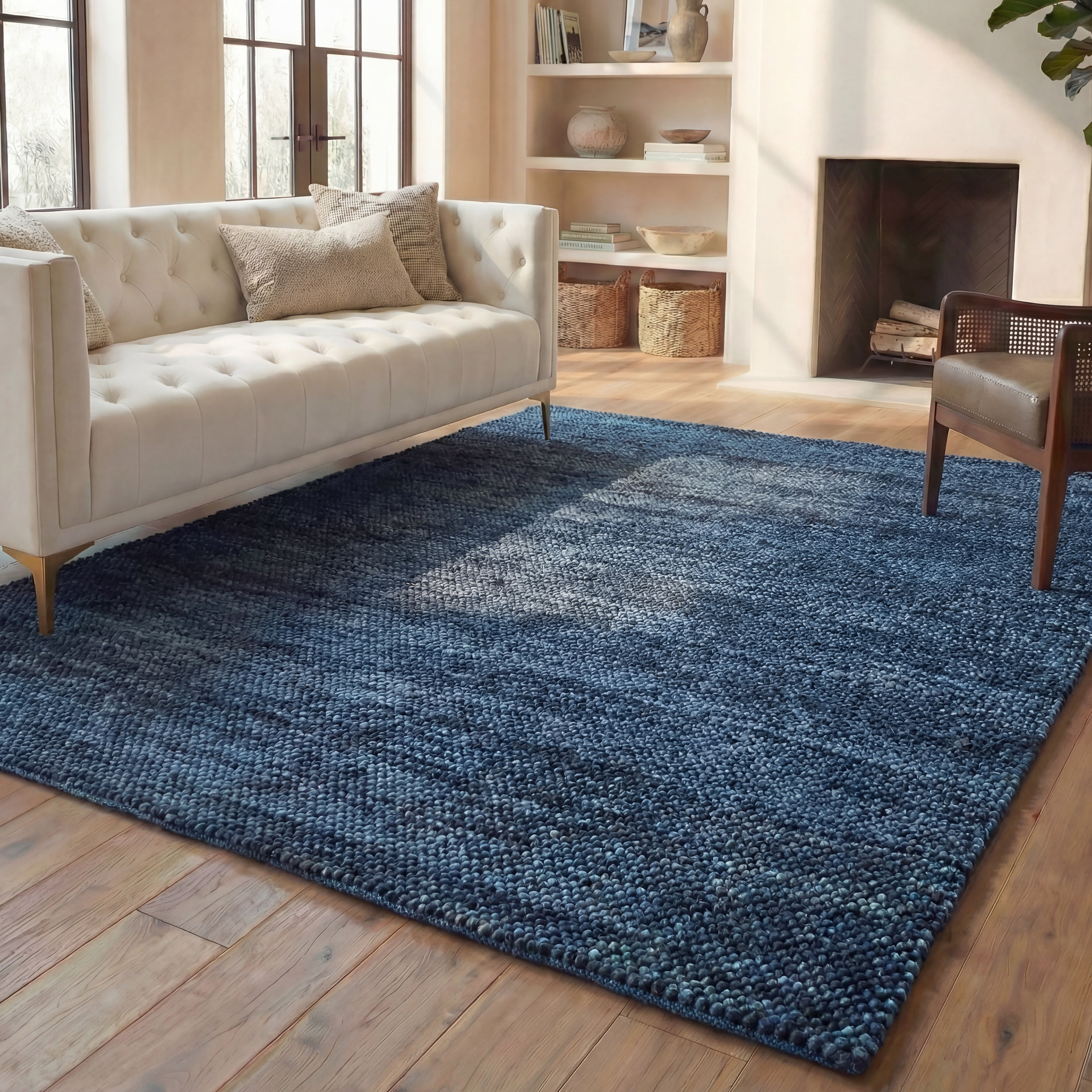 Safavieh Natura Willoughby Distressed Area Rug, Navy/Blue, 2' x 3'