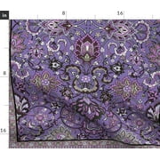 Turkish Rug Eastern Damask Shawl Scarf Indian Fabric Printed by Spoonflower BTY