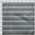 thumbnail image 3 of oneOone Viscose Chiffon Fabric Leaves & Floral Block Decor Fabric Printed BTY 42 Inch Wide, 3 of 4