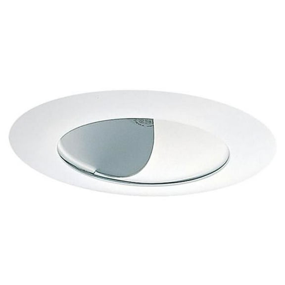 Nicor Lighting 17517 6 in. Light Fixture Round Downlight Trim - White