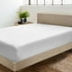 thumbnail image 1 of Sábana Ajustable Bare Home 100 % Algodón Orgánico Tejido de Satén 400 Hilos Tamaño Twin XL Color Blanco, 1 of 5