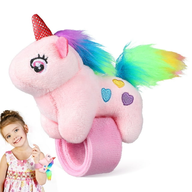 Pulsera de bofetada de animales, muñequera de bofetada de unicornio de dibujos animados, pulsera de bofetada de Animal encantador, regalo de fiesta para niños