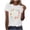 White, variant on Happy Easter Shirts Women Funny Colored Eggs Print Tee Casual Short Sleeve T Shirts Crewneck Tops Easter Gift for Ladies