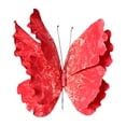 thumbnail image 4 of Mariposa Artificial Mariposa Falsa Decoración de Pared Adorno de Fiesta Decoración 3D de Mariposa Realizada en PE Apropiada para Bodas Cumpleaños Rojo, 4 of 8
