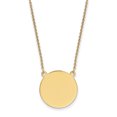 thumbnail image 1 of Beautiful 14k Plain .027 Gauge Circular Engravable Disc 18in Necklace, 1 of 1