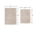thumbnail image 5 of Home Weavers Fantasia Bath Rug 100% Cotton Non-Slip Bathroom Rug Set Machine Washable Bath Rug-21"x34", Bathroom Rug- 24"x40", Ivory Color 2 Piece Bath Rug set, 5 of 5