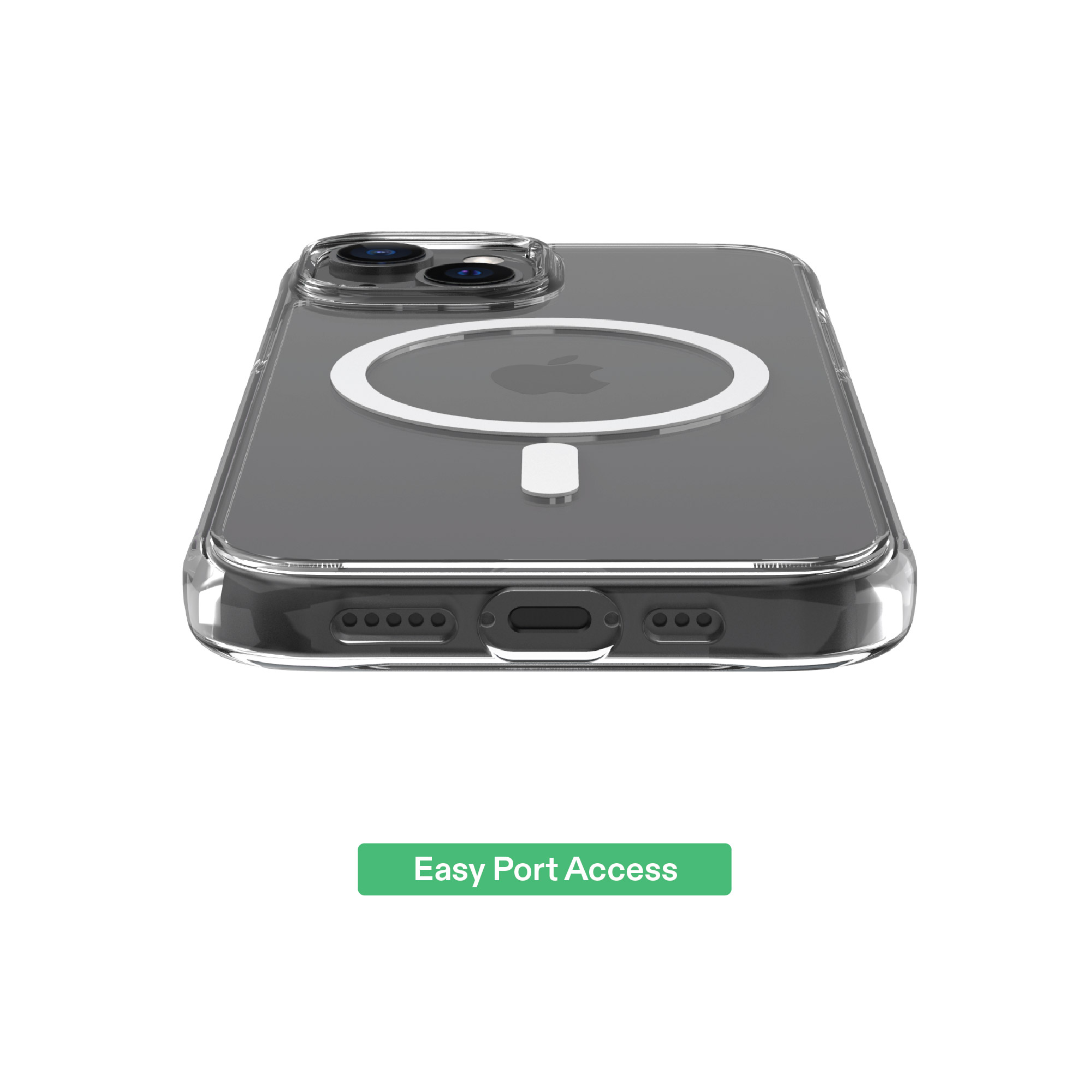 Onn MagSafe Compatible Phone Case for iPhone 15/14/13, Clear photo 6