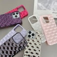 thumbnail image 5 of 3D Fish Scale Plating Solid Color Soft  for iPhone Case (Silver,iPhone 14), 5 of 7