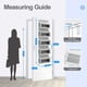 thumbnail image 2 of The Door Organizer Organizador de armario colgante de 5 estantes y organizador de almacenamiento para armario, guardería, dormitorio (gris), 2 of 5
