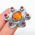 thumbnail image 2 of Natural Morganite, Sunstone Gemstone 925 Sterling Silver Ring Size 7, 2 of 2