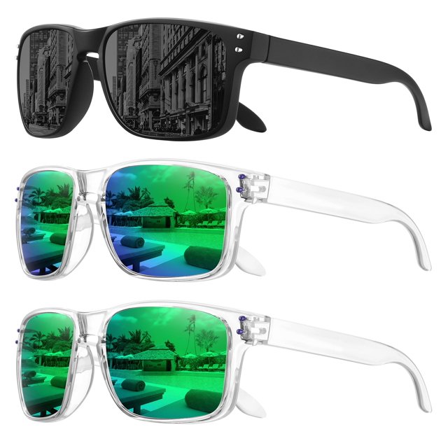 Gafas de Sol Polarizadas MEETSUN con Protección UV400 Paquete de 3