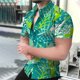 thumbnail image 4 of Camisas casuales de manga corta de moda de verano para hombres Pompotops  oipoqjl48768, 4 of 7