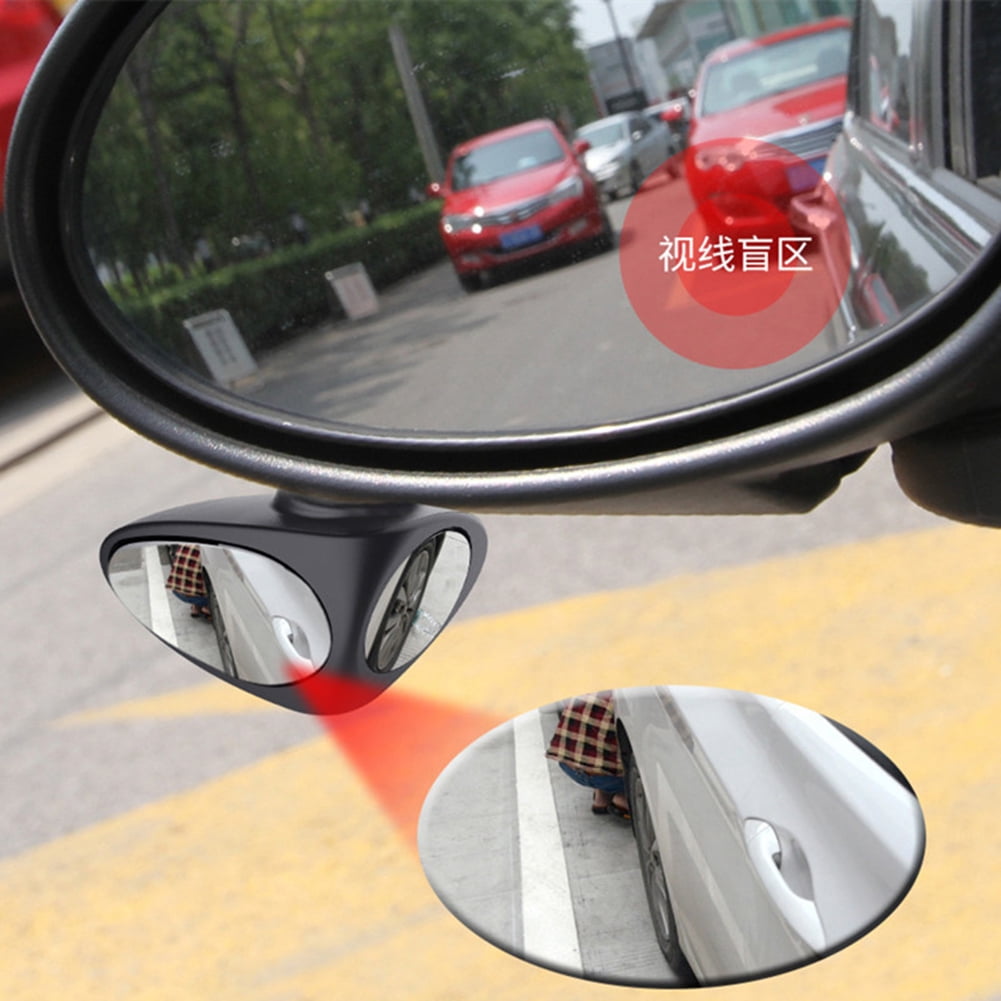 Extra Safe Lane Changes Car Side Mirror Convex 2Pack Widest Views Large Frameless HD Glass Wingman Blind Spot Mirror by Safe View Company Easy Installation 