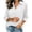 *White, variant on VBVC Women's 3/4 Sleeve Button Down Blouse , Classic Collared V Neck Shirt For Women , Ladies' Loose Fit Work Tops with Pockets, *Army Green , Large
