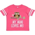 thumbnail image 3 of Inktastic Mimi Loves Me Girls Owl Girls Toddler T-Shirt, 3 of 5