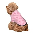 thumbnail image 5 of Fotbe Pink Bows Print Small Dog Sweater Hoodies Pet Grey Hooded Soft Fleece Sweatshirts with Pocket Fall Winter Puppy Cat Sweaters Warm Clothes-XX-Large, 5 of 7