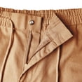 thumbnail image 4 of Shorts for Men Casual Drawstring Elastic Waist Solid Color Pockets Sweat Shorts Breathable Cotton Shorts Lightweight Summer Beach Daily Wear, 4 of 6
