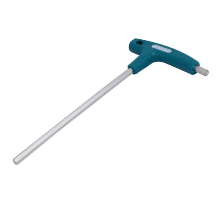 

8mm Tip Width T-Handle Double End Hexagon Hex Key Wrench Green 260mm Length