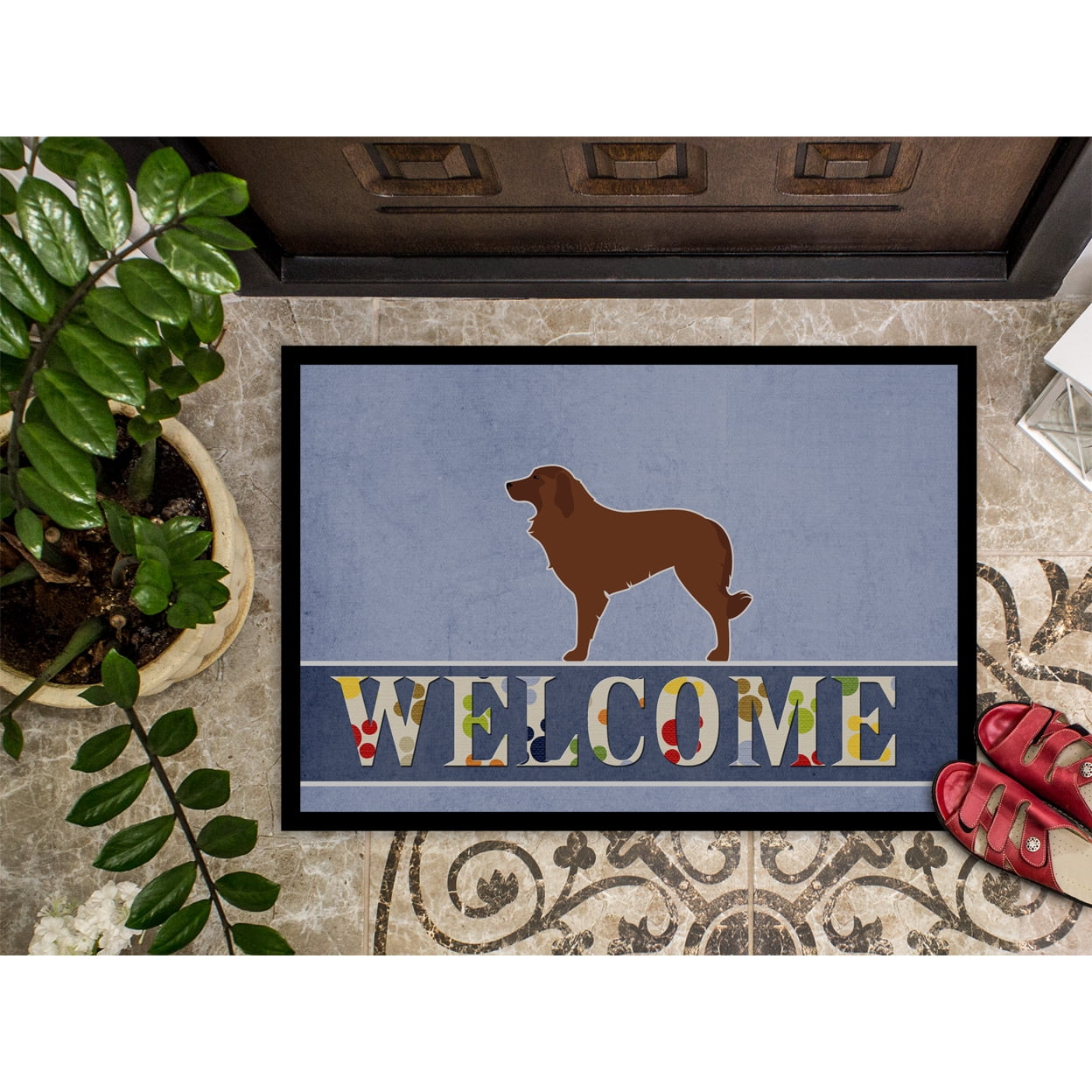 Carolines Treasures BB5535JMAT Portuguese Sheepdog Dog Welcome Door Mat Indoor Rug or Outdoor Welcome Mat 24x36 Doormat