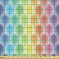 thumbnail image 2 of Ambesonne Colorful Fabric by the Yard Upholstery, Digital Floral Pattern, 1 Yard, Multicolor, 2 of 5