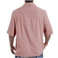 thumbnail image 4 of Button Down Short Sleeve Shirt Men Button Down Short Sleeve Shirt Button Down Shirt Men Summer Summer Tees for Men Men Tops Casual Clearance, 4 of 5