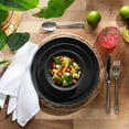 thumbnail image 2 of 12 Piece Melamine Dish Set | Outdoor Dinnerware in Black | Table Set for 4 | RV Essentials, 2 of 9