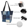 thumbnail image 4 of Disketp Indigo Patchwork Quilt for Women’s Casual Shoulder Tote Bag Cross-body Handbags for Shopping, Travel and Daily Use, 4 of 6