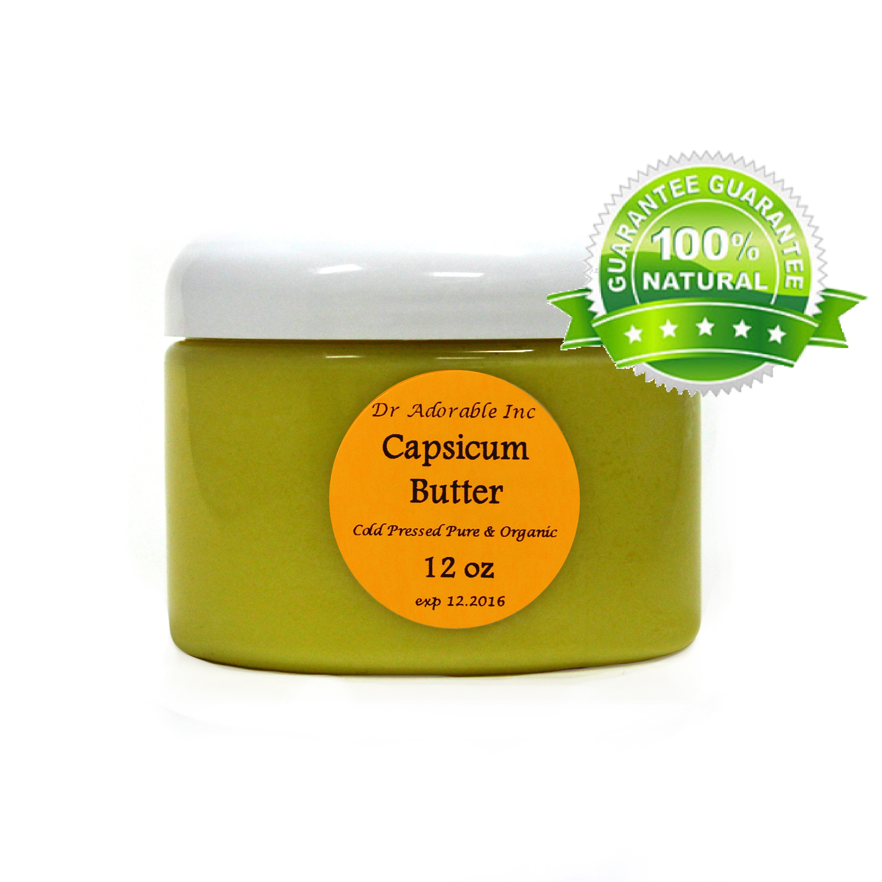 Dr.Adorable Capsicum Butter Organic Fresh Natural 12 Oz