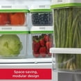 thumbnail image 2 of Rubbermaid 275519 18.1 Cup Food Produce Saver, Green - Large, 2 of 6