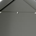 thumbnail image 5 of Outdoor Portable Storage Shelter Shed, Portable Shed with Waterproof Cover & Roll-up Zipper Door, Heavy Duty Portable Storage Tents for ATV, Motorcycle, Lawn Mowers, Garden Tools, 5 of 7