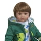 thumbnail image 3 of Decdeal - Muñeca de bebé Reborn de 24 pulgadas, tamaño grande, realista, de silicona, tacto suave, regalo de cumpleaños para niños pequeños, con abrigo verde y juguete de dinosaurio, 3 of 7