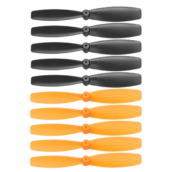 Uxcell 10 Set 55mm/2 Inch Propeller RC Propellers 2-Vane Blades Props for Lightweight Drones Motor Special Prop Accessories, Black/Orange