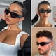 thumbnail image 3 of Gafas de sol knliwkm Ovaladas Sporty Wrap Around Y2K Silver, 3 of 7