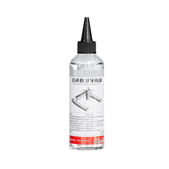 Multi-Purpose Lubricant for Tile Cutting Machines 100ml - Shaft & Gear Maintenance Oil with Leak-Proof Nozzle - Glass Cutter Tool Fluid