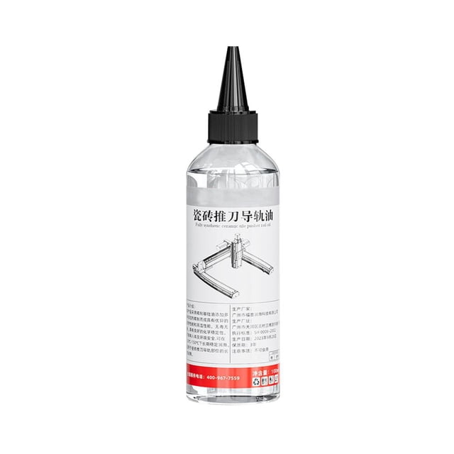 Multi-Purpose Lubricant for Tile Cutting Machines 100ml - Shaft & Gear Maintenance Oil with Leak-Proof Nozzle - Glass Cutter Tool Fluid