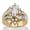 Yellow Gold-plated Sterling Silver, variant on 3.20 TCW Marquise-Cut Cubic Zirconia Ring in Gold-Plated Sterling Silver
