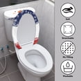 thumbnail image 3 of HELLHERO Snowflakes Elastic Bottom Toilet Seat Lid Cover with Elastic Edge, 3 of 8