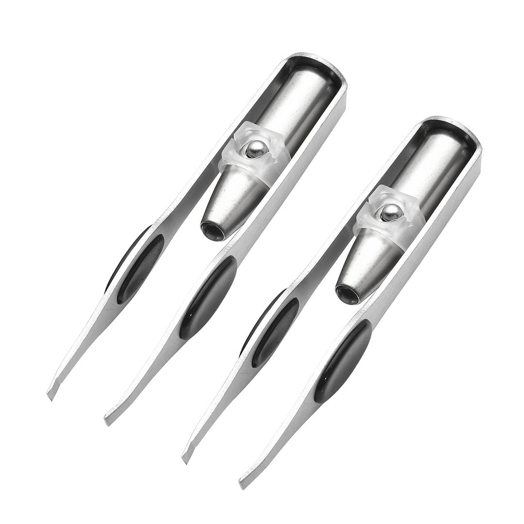 Shop LC Set of 2 Tweezers Steel with Light 3xLR1 Included 3.4 for Women ...