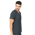 thumbnail image 3 of Urbane Performance One-Pocket Tuckable Scrub Top for Men: Modern Tailored Fit, V-Neck Medical Scrub Top 9154, 3 of 7
