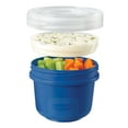 thumbnail image 3 of Rubbermaid TakeAlongs Twist & Seal 2.1-Cup Food Storage Container, Marine Blue, 2-Pack, 3 of 6