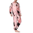 thumbnail image 2 of Balery Cute Axolotl Sakura Blossoms A Pijama para Hombre de Dos Piezas con Manga Larga, Conjunto de Dormir y Descanso Suave con Bolsillos-X-Large, 2 of 7