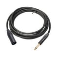 thumbnail image 1 of Cable de audio de 6,35 mm TRS estéreo macho a XLR macho balanceado, 1 of 8