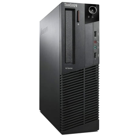 Restored Lenovo M92 ThinkCentre Desktop Tower Computer, Intel Core i5, 4GB RAM, 250GB HD, DVD-ROM, Windows 10 Pro, Black (Refurbished)